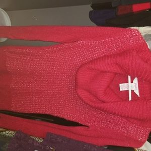 Red sparkly Candies sweater